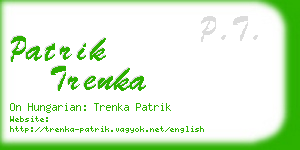 patrik trenka business card